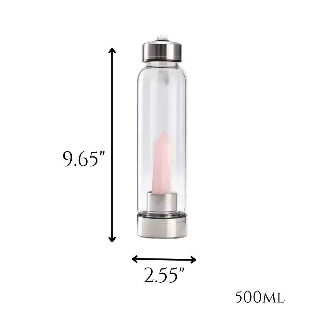 Balancing Howlite Crystal Infused Water Bottle