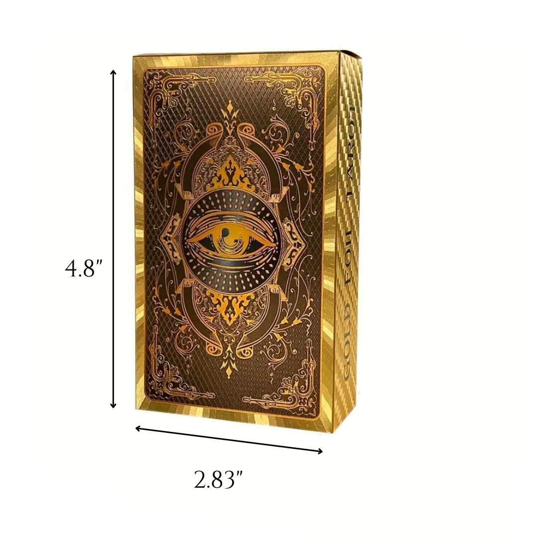 English &  Spanish Golden Foiled Tarot Deck