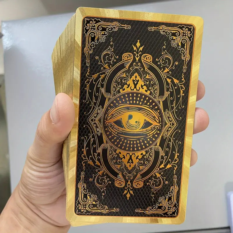 English &  Spanish Golden Foiled Tarot Deck