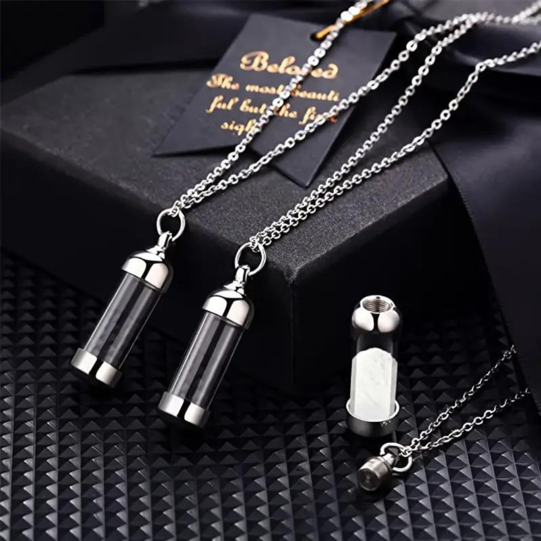 Stainless Steel Capsule Necklace